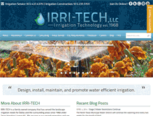 Tablet Screenshot of irri-tech.com